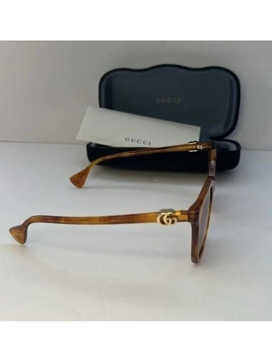 New- Authentic ?GG1071S 003 55 GUCCI HAVANA CAT-EYE SUNGLASSES main image 5